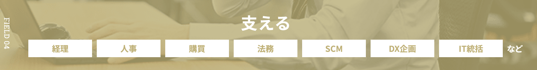 支える