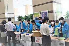 岩手県大槌町中学生本社訪問